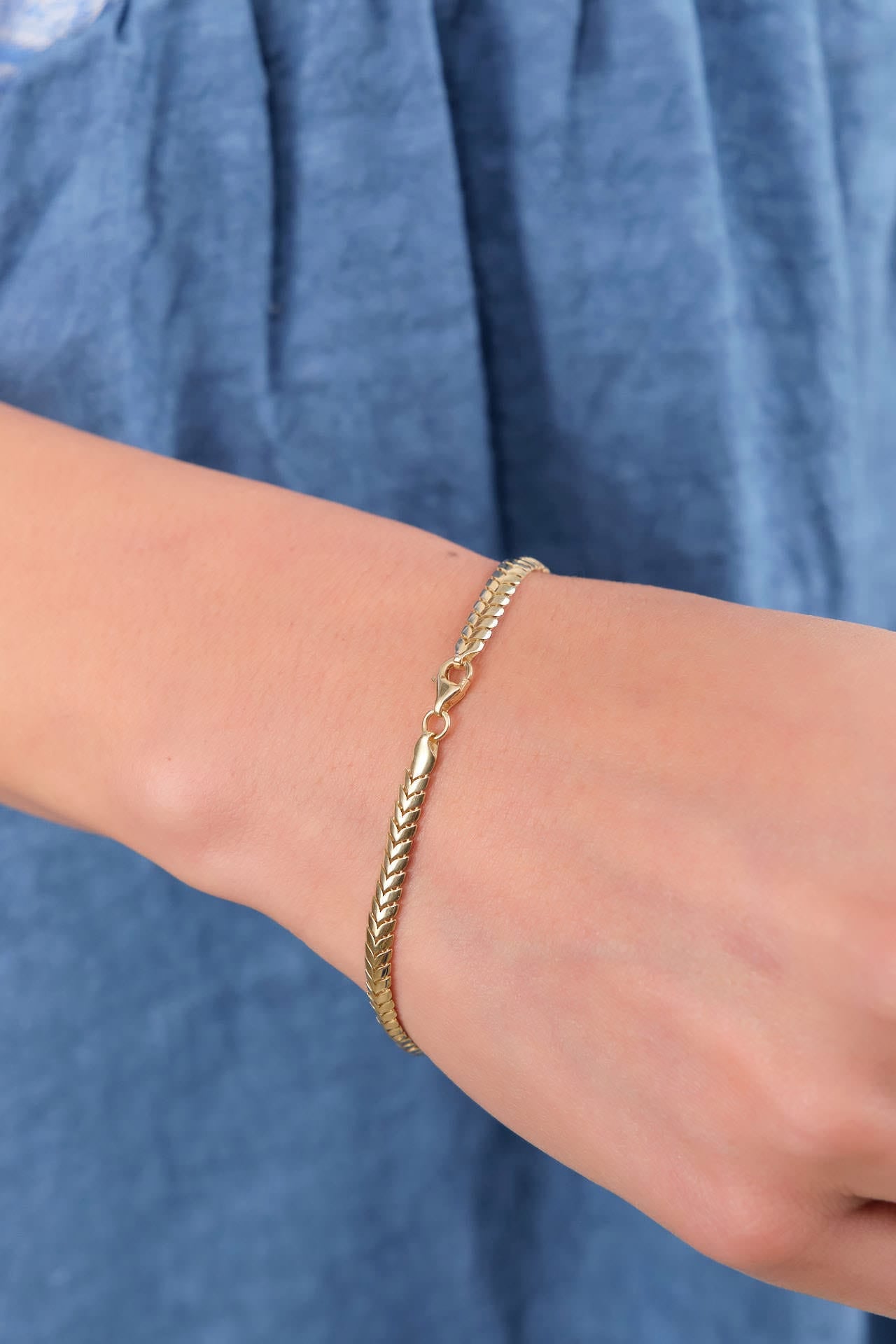 Loren Stewart Jewelry Bracelets Scala Bracelet 14K Yellow Gold / 7.25" Chain
