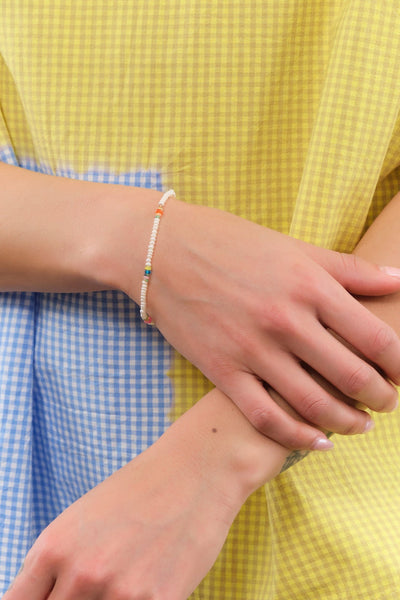 Loren Stewart Seed Pearl & Opal Safety Pin Bracelet – Cedar & Hyde