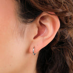 Loren Stewart Jewelry Earrings Silver Huggies Sterling Silver / Pair