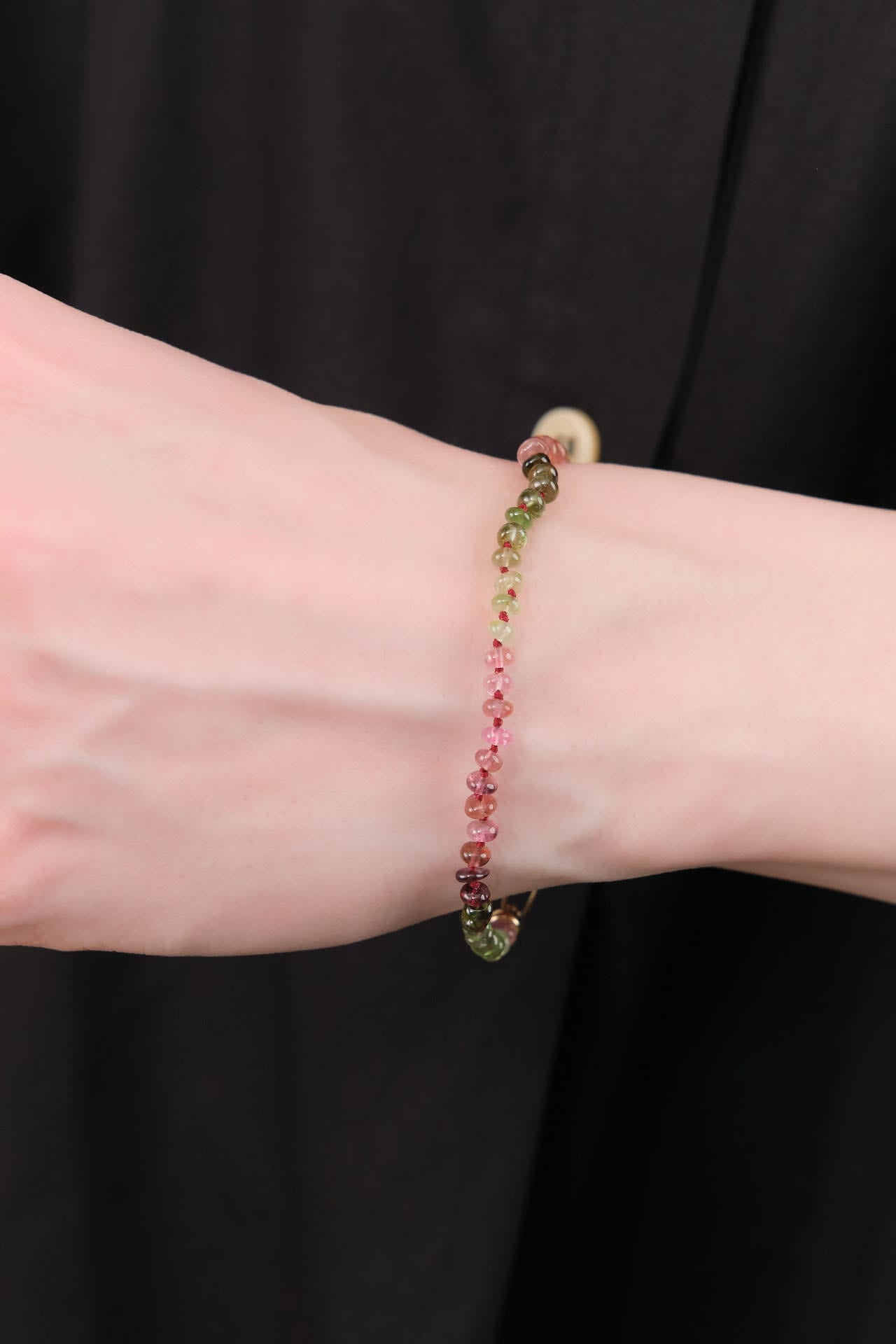 Loren Stewart Jewelry Bracelets Tourmaline Safety Pin Bracelet Tourmaline / 7" Chain