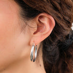 Loren Stewart Jewelry Earrings Tru Hoops Sterling Silver / Pair
