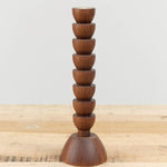 Albert Candle Holder by Lostine in Walnut