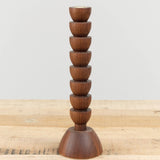 Albert Candle Holder by Lostine in Walnut