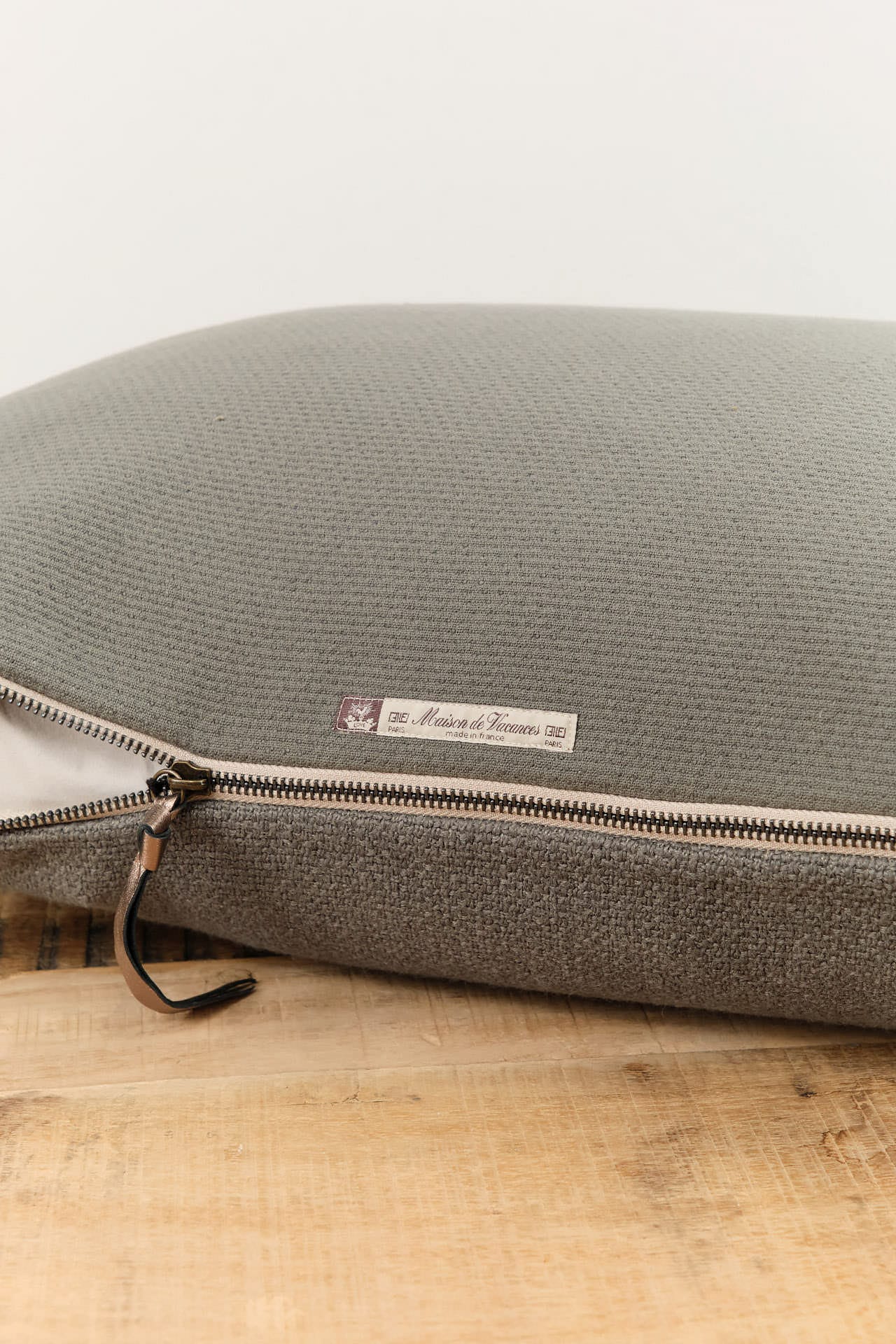 Maison De Vacances Home Pillows 16" X 24" Canvas Formentera Vice Versa Cushion in Ardoise Ardoise / 16" X 24"