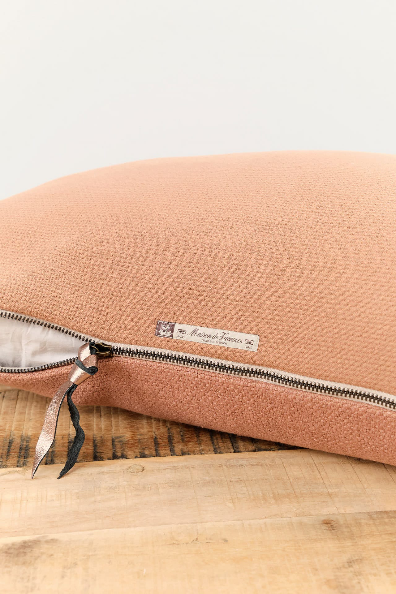 Maison De Vacances Home Pillows 16" X 24" Canvas Formentera Vice Versa Cushion in Argile Argile / 16" X 24"