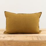 Maison De Vacances Home Pillows 16" X 24" Canvas Formentera Vice Versa Cushion in Bronze Bronze / 16" X 24"