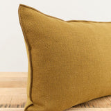 Maison De Vacances Home Pillows 16" X 24" Canvas Formentera Vice Versa Cushion in Bronze Bronze / 16" X 24"