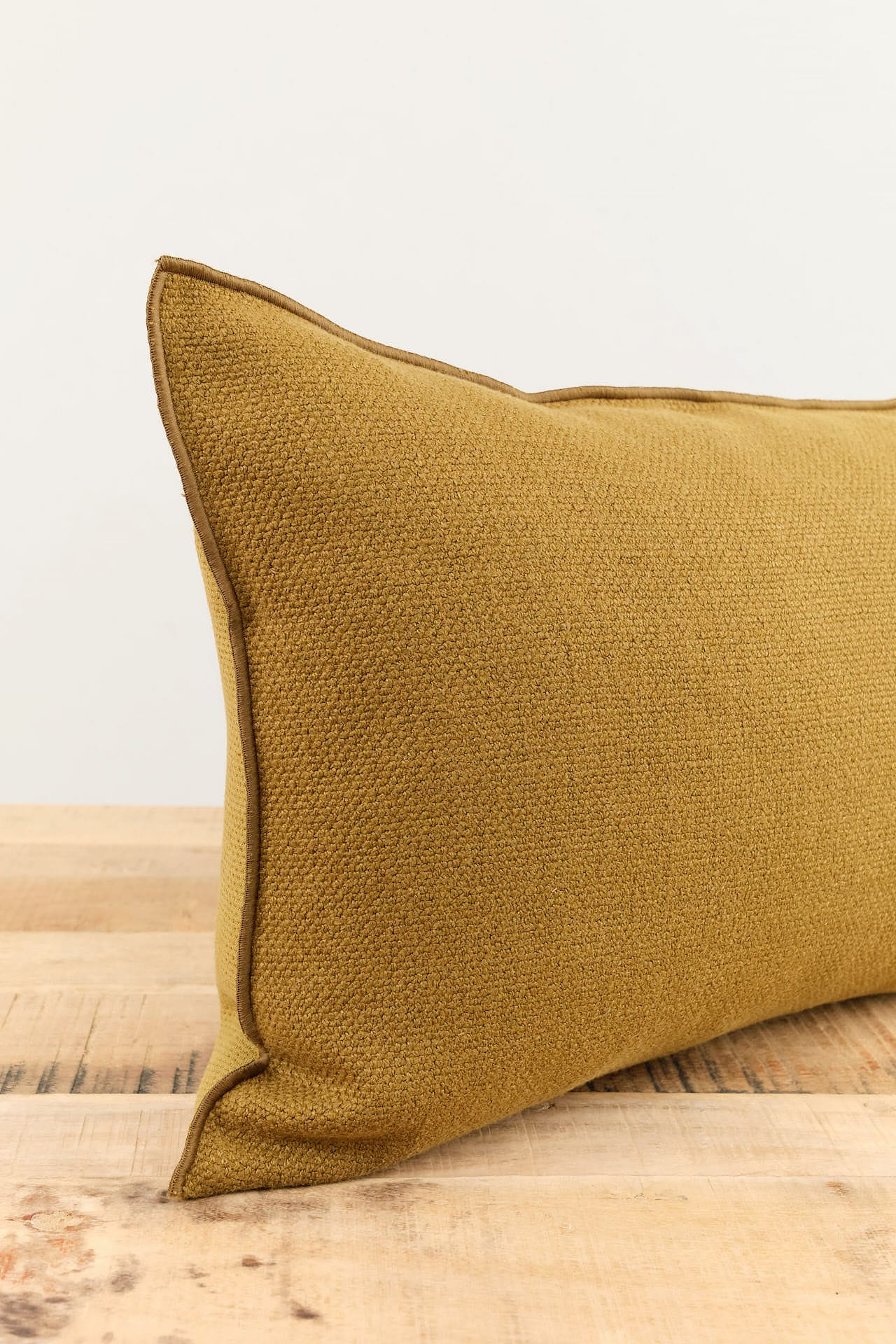 Maison De Vacances Home Pillows 16" X 24" Canvas Formentera Vice Versa Cushion in Bronze Bronze / 16" X 24"