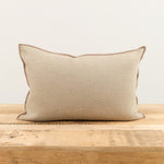 Maison De Vacances Home Pillows 16" X 24" Canvas Formentera Vice Versa Cushion in Ecorce Ecorce / 16" X 24"
