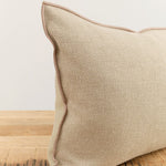 Maison De Vacances Home Pillows 16" X 24" Canvas Formentera Vice Versa Cushion in Ecorce Ecorce / 16" X 24"