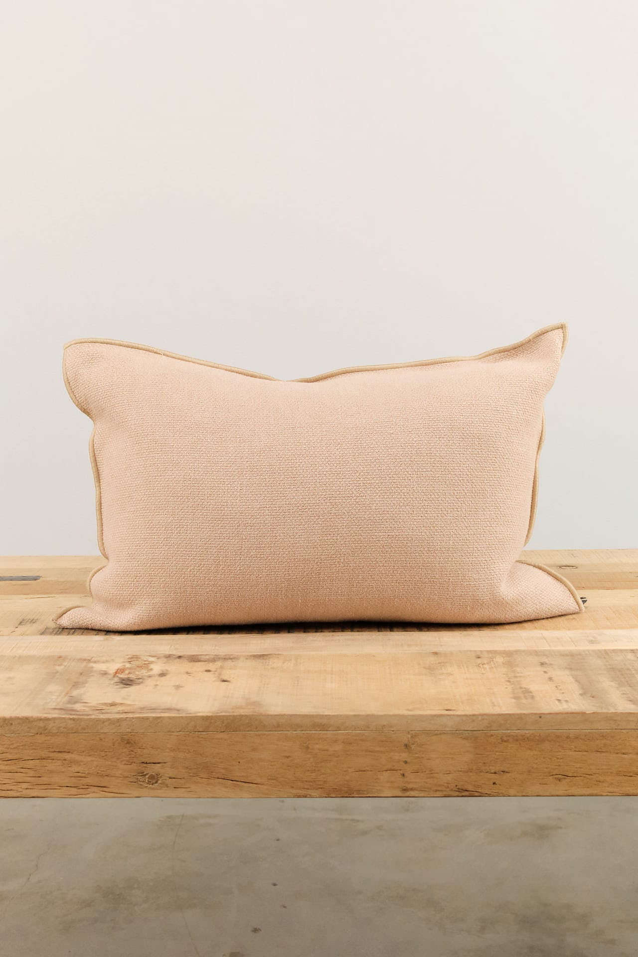 Maison De Vacances Home Pillows 16" X 24" Canvas Formentera Vice Versa Cushion in Nude Nude / 16" X 24"