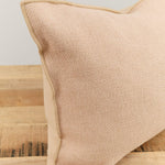 Maison De Vacances Home Pillows 16" X 24" Canvas Formentera Vice Versa Cushion in Nude Nude / 16" X 24"