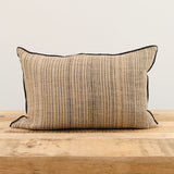 Maison De Vacances Home Pillows 16" X 24" Byzance Canvas Rustique Cushion Naturel/Noir / 16" X 24"