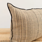 Maison De Vacances Home Pillows 16" X 24" Byzance Canvas Rustique Cushion Naturel/Noir / 16" X 24"