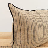 Maison De Vacances Home Pillows 16" X 24" Byzance Canvas Rustique Cushion Naturel/Noir / 16" X 24"