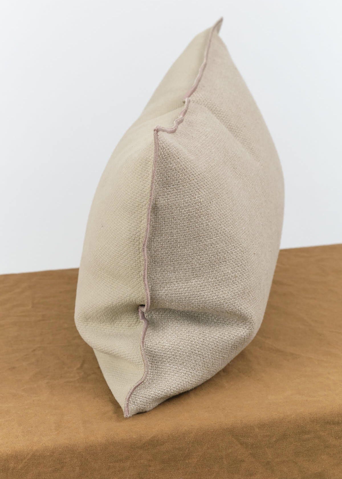 Maison De Vacances Home Pillows 16" X 24" Canvas Vice Versa Cushion in Ecorce Ecorce / 16" X 24"