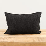 Maison De Vacances Home Pillows 16" X 24" Canvas Wooly Cushion in Charbon Charbon / 16" X 24"