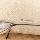 Maison De Vacances Home Pillows 16" X 24" Canvas Wooly Cushion in Naturel Naturel / 16" X 24"