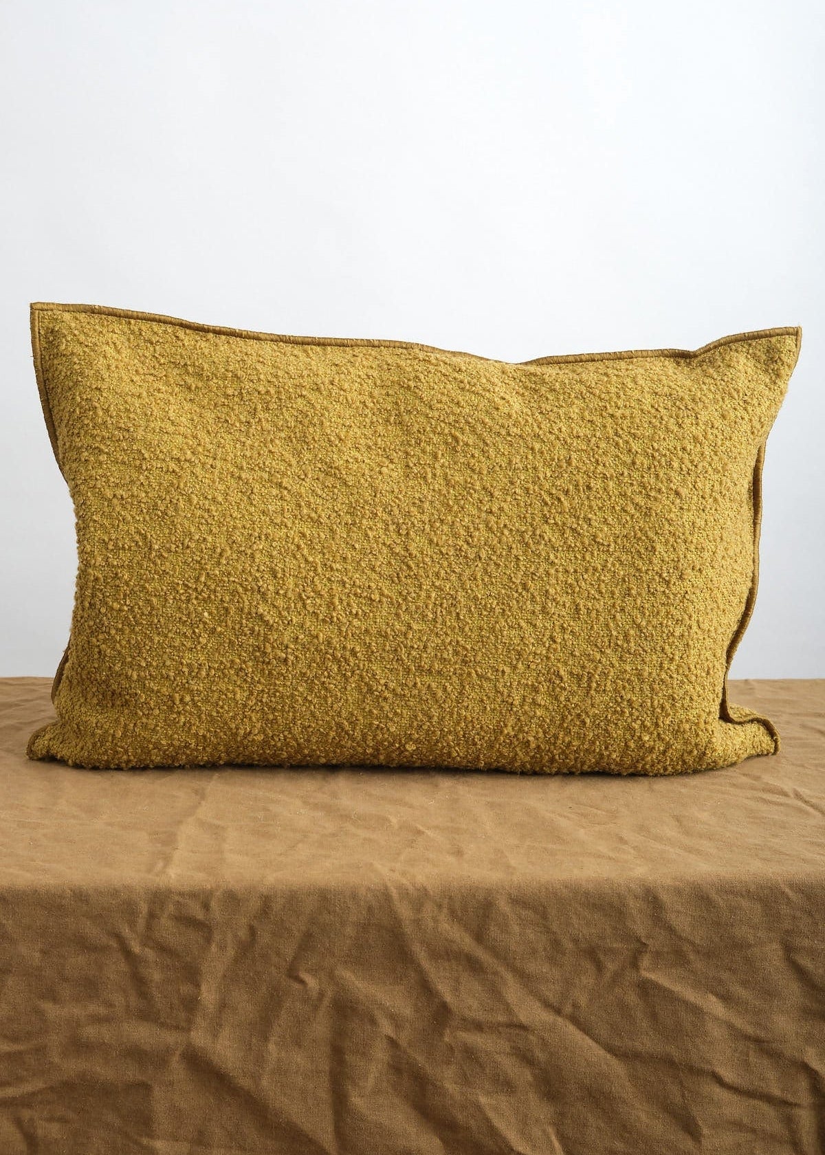 Maison De Vacances Home Pillows 16" x 24" Canvas Wooly in Ocre Ocre / 16" X 24"