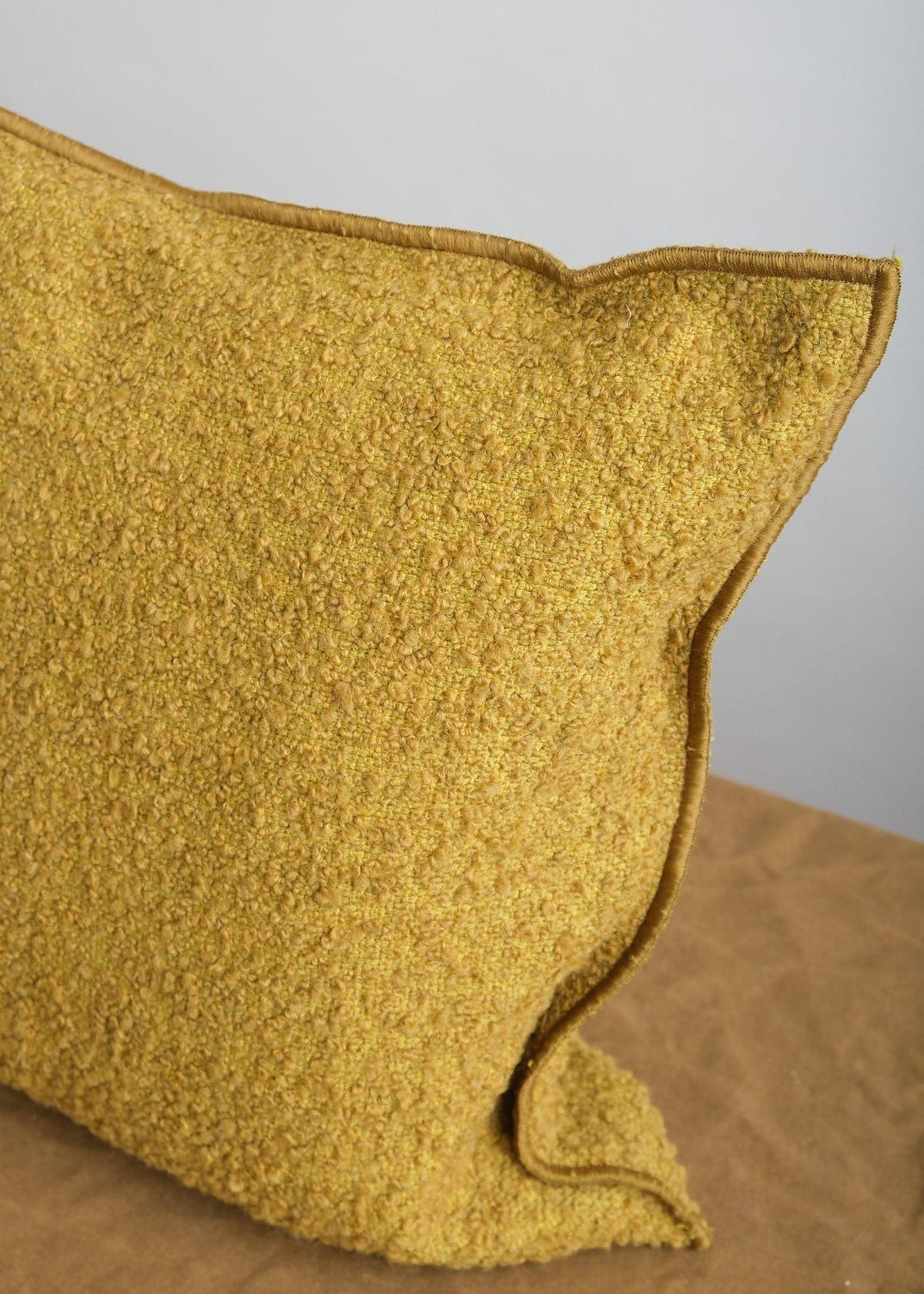 Maison De Vacances Home Pillows 16" x 24" Canvas Wooly in Ocre Ocre / 16" X 24"