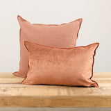 Maison De Vacances Home Pillows 16" X 24" Royal Velvet Vice Versa Cushion in Argile Argile / 16" X 24"