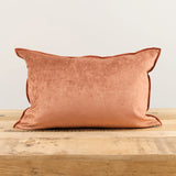 Maison De Vacances Home Pillows 16" X 24" Royal Velvet Vice Versa Cushion in Argile Argile / 16" X 24"