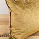 Maison De Vacances Home Pillows 16" X 24" Royal Velvet Vice Versa Cushion in Bronze Bronze / 16" X 24"