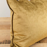 Maison De Vacances Home Pillows 16" X 24" Royal Velvet Vice Versa Cushion in Bronze Bronze / 16" X 24"