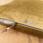 Maison De Vacances Home Pillows 16" X 24" Royal Velvet Vice Versa Cushion in Bronze Bronze / 16" X 24"