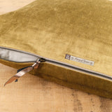 Maison De Vacances Home Pillows 16" X 24" Royal Velvet Vice Versa Cushion in Bronze Bronze / 16" X 24"