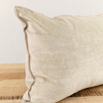 Maison De Vacances Home Pillows 16" X 24" Royal Velvet Vice Versa Cushion in Ciment Ciment / 16" X 24"