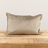 Maison De Vacances Home Pillows 16" X 24" Royal Velvet Vice Versa Cushion in Ecorce Ecorce / 16" X 24"
