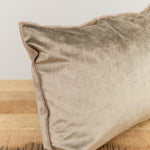 Maison De Vacances Home Pillows 16" X 24" Royal Velvet Vice Versa Cushion in Ecorce Ecorce / 16" X 24"