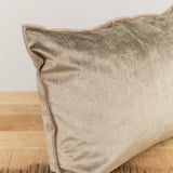 Maison De Vacances Home Pillows 16" X 24" Royal Velvet Vice Versa Cushion in Ecorce Ecorce / 16" X 24"