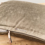 Maison De Vacances Home Pillows 16" X 24" Royal Velvet Vice Versa Cushion in Ecorce Ecorce / 16" X 24"