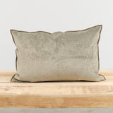 Maison De Vacances 16" X 24" Royal Velvet Vice Versa Cushion in Kaki