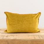 Maison De Vacances Home Pillows 16" X 24" Royal Velvet Vice Versa Cushion in Ocre Ocre / 16" X 24"