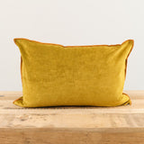 Maison De Vacances Home Pillows 16" X 24" Royal Velvet Vice Versa Cushion in Ocre Ocre / 16" X 24"