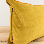 Maison De Vacances Home Pillows 16" X 24" Royal Velvet Vice Versa Cushion in Ocre Ocre / 16" X 24"