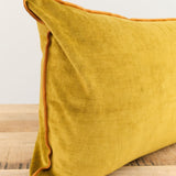 Maison De Vacances Home Pillows 16" X 24" Royal Velvet Vice Versa Cushion in Ocre Ocre / 16" X 24"