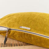 Maison De Vacances Home Pillows 16" X 24" Royal Velvet Vice Versa Cushion in Ocre Ocre / 16" X 24"