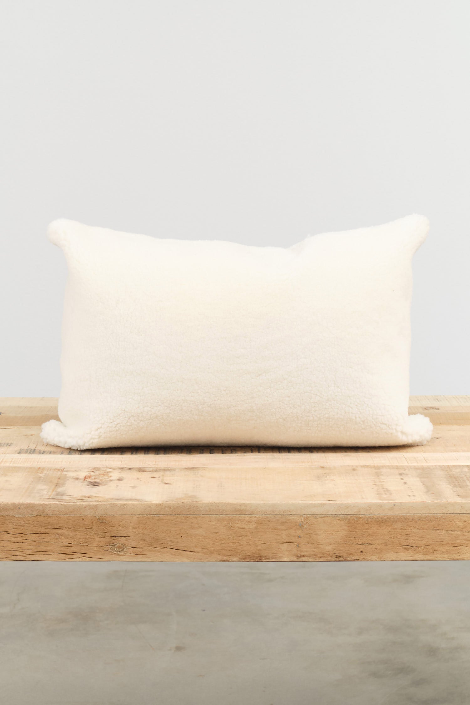 16" X 24" Sheep Vice Versa Cushion in Blanc by Maison De Vacances