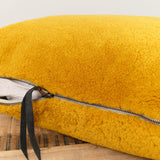 Maison De Vacances Home Pillows 16" X 24" Sheep Vice Versa Cushion in Ocre Ocre / 16" X 24"