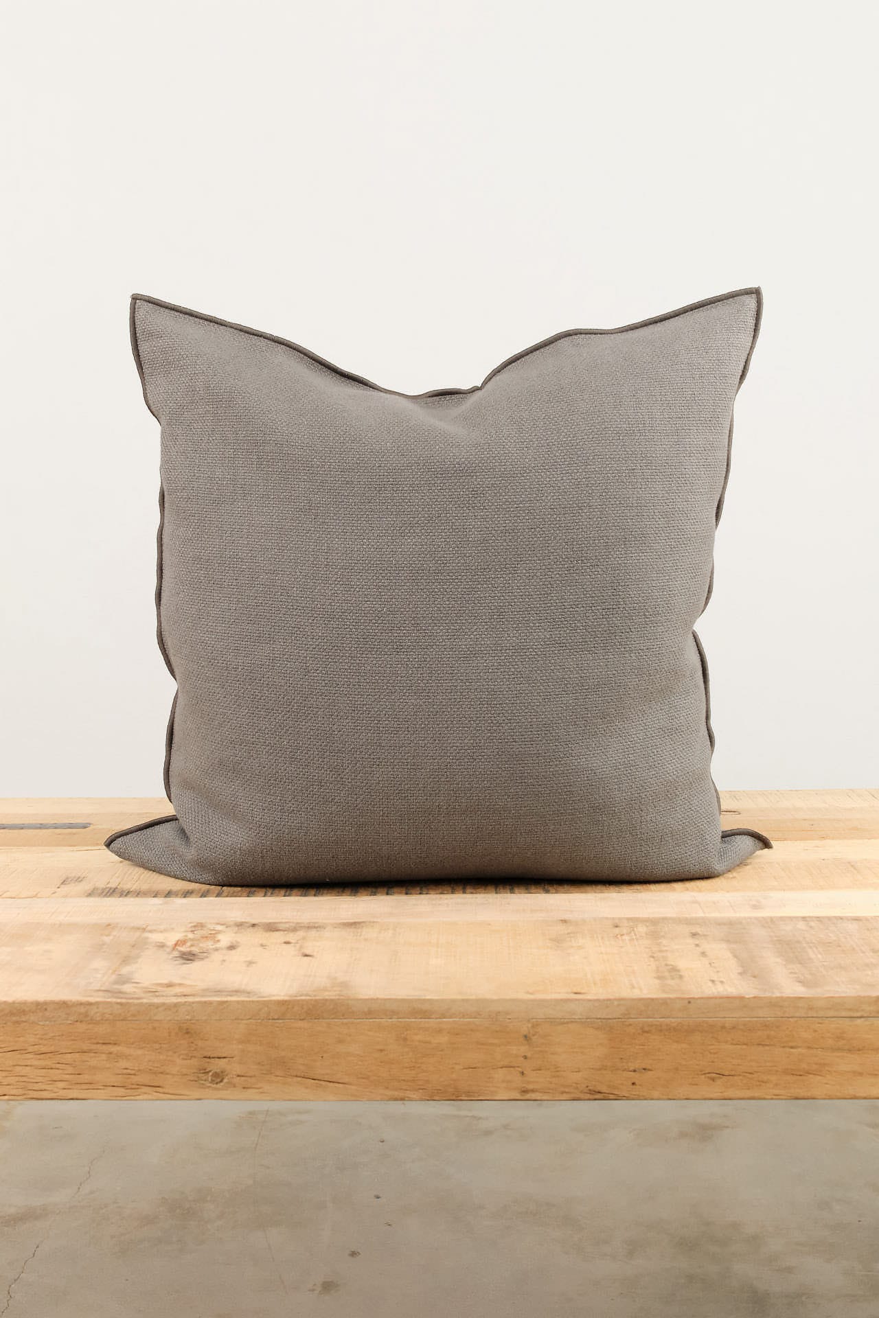 Maison De Vacances Home Pillows 26" X 26" Canvas Formentera Vice Versa Cushion in Ardoise Ardoise / 26" X 26"