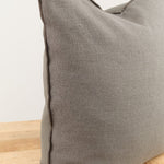 Maison De Vacances Home Pillows 26" X 26" Canvas Formentera Vice Versa Cushion in Ardoise Ardoise / 26" X 26"