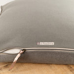 Maison De Vacances Home Pillows 26" X 26" Canvas Formentera Vice Versa Cushion in Ardoise Ardoise / 26" X 26"