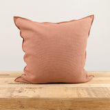 Maison De Vacances Home Pillows 26" X 26" Canvas Formentera Vice Versa Cushion in Argile Argile / 26" X 26"
