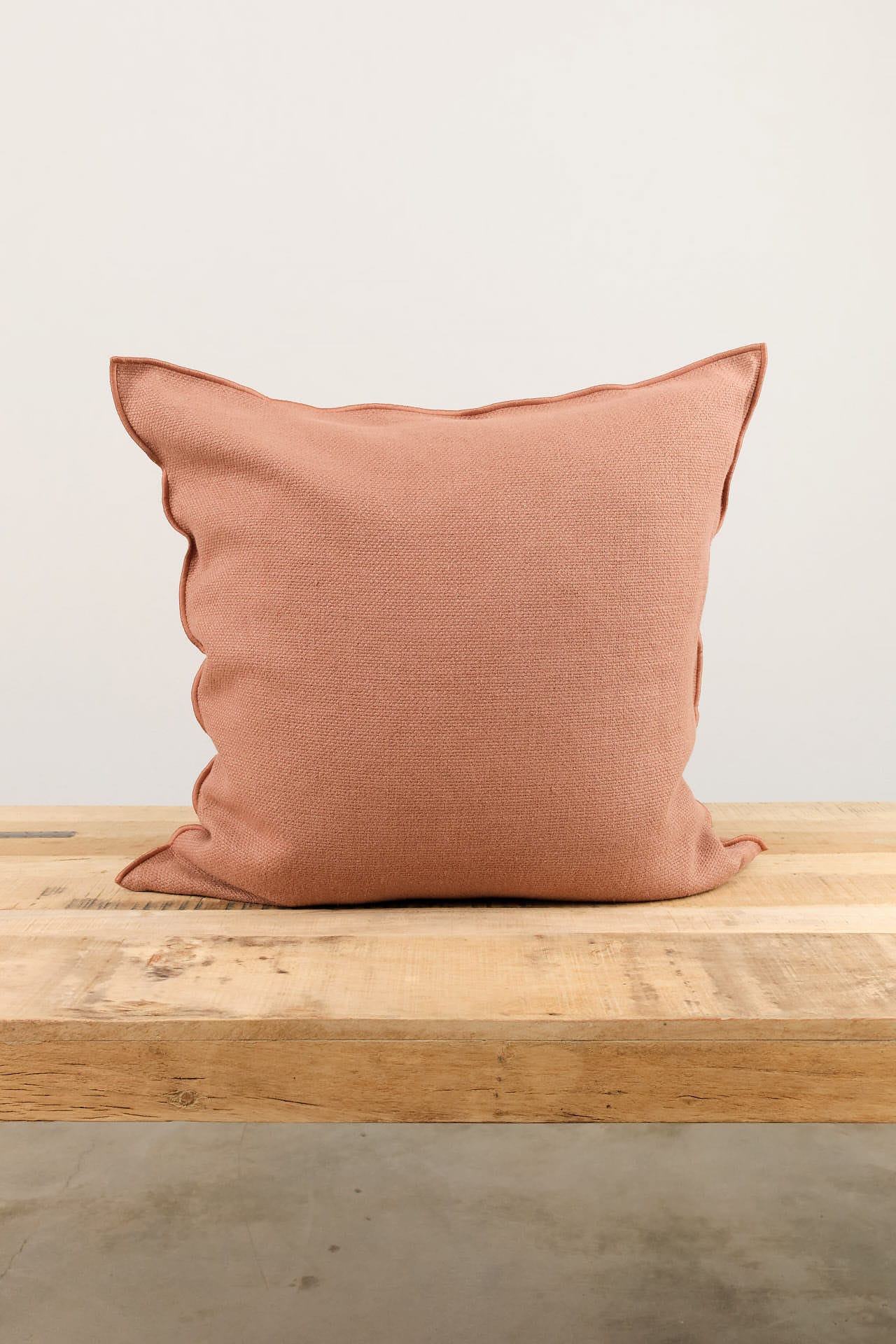 Maison De Vacances Home Pillows 26" X 26" Canvas Formentera Vice Versa Cushion in Argile Argile / 26" X 26"