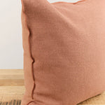 Maison De Vacances Home Pillows 26" X 26" Canvas Formentera Vice Versa Cushion in Argile Argile / 26" X 26"