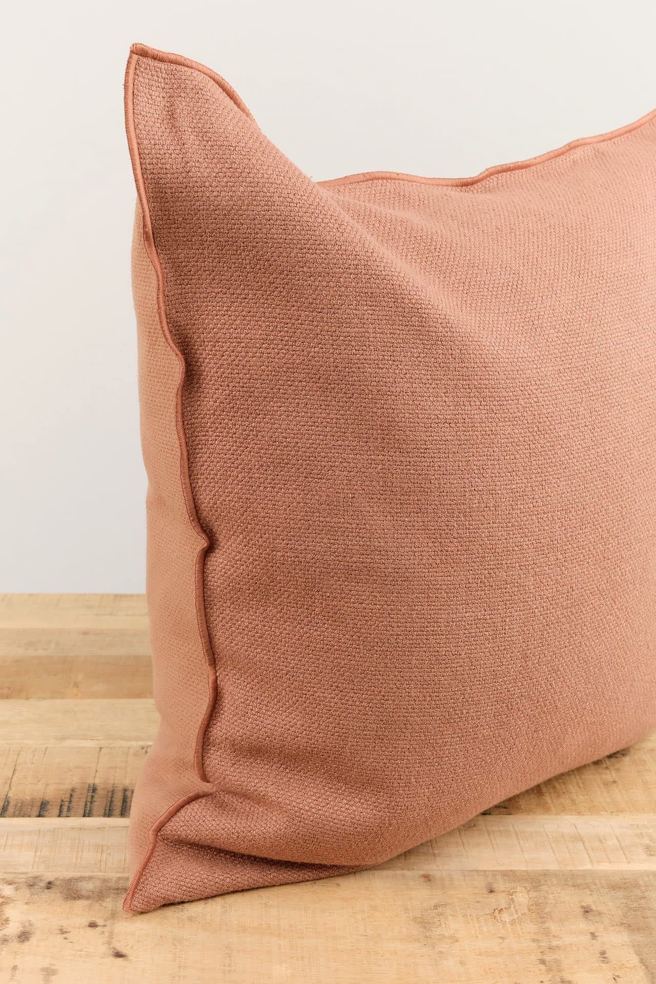 Maison De Vacances Home Pillows 26" X 26" Canvas Formentera Vice Versa Cushion in Argile Argile / 26" X 26"